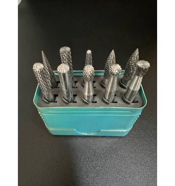 Cerin Carbide Burr 10 pcs SET Double Cut - CR12/6